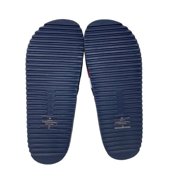 TOMMY HILFIGER Men's Rozi Global Stripe Branding Pool Slide Sandals Szs 9,10,11 - Picture 7 of 9